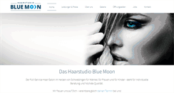 Desktop Screenshot of haarstudio-blue-moon.de