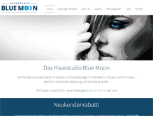 Tablet Screenshot of haarstudio-blue-moon.de